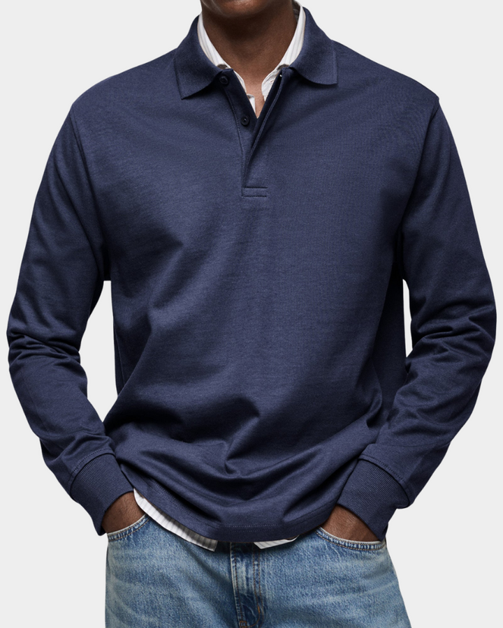 Seán – Comfortable Long-Sleeve Polo Shirt