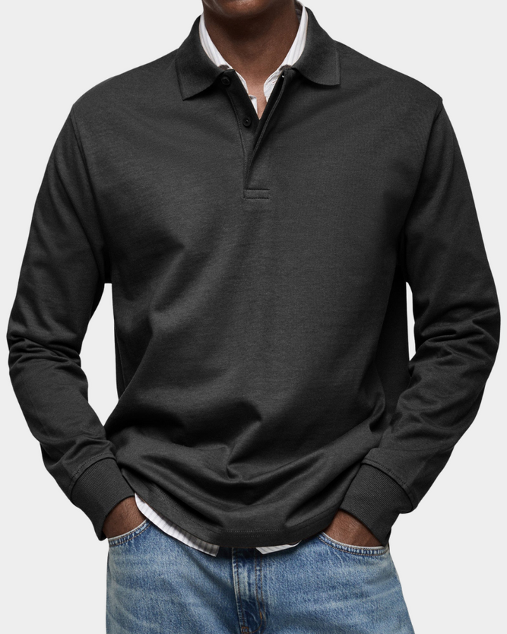 Seán – Comfortable Long-Sleeve Polo Shirt