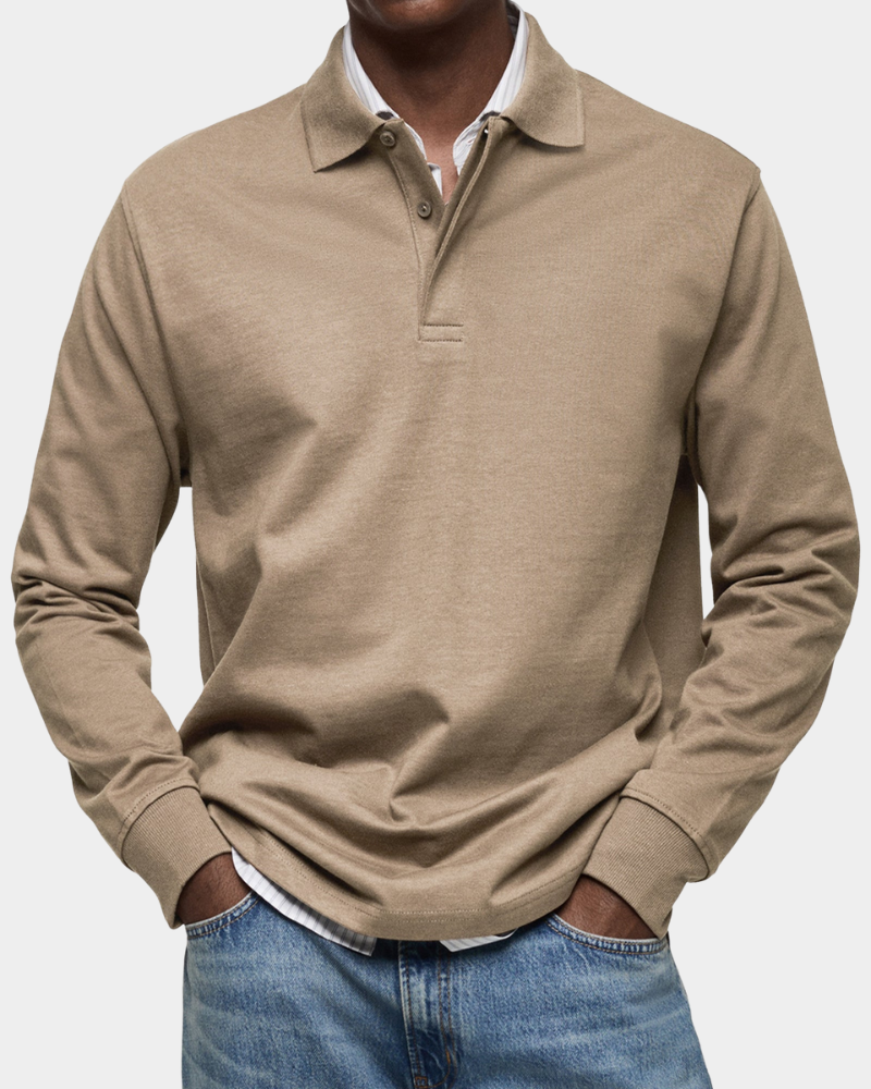Seán – Comfortable Long-Sleeve Polo Shirt