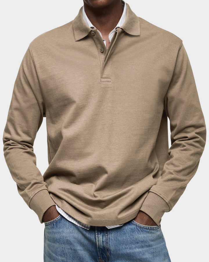 Seán – Comfortable Long-Sleeve Polo Shirt