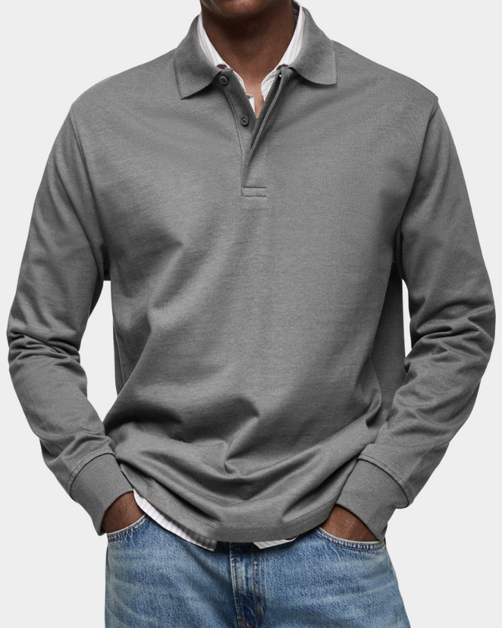 Seán – Comfortable Long-Sleeve Polo Shirt