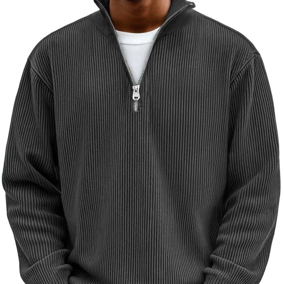 Seamus – Refined Half-Zip Knit Jumper