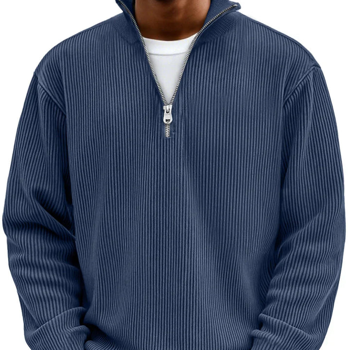 Seamus – Refined Half-Zip Knit Jumper