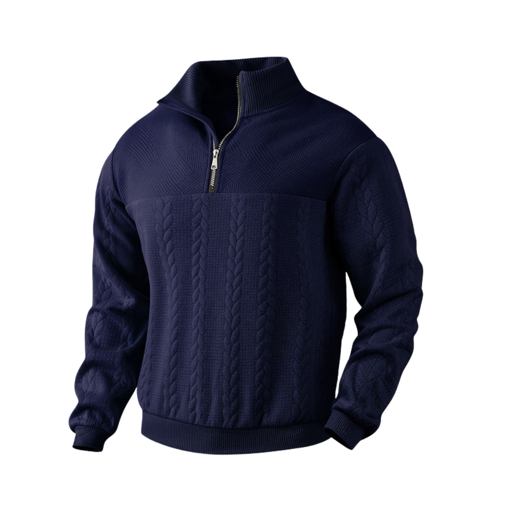 Ronan – Classic Textured Quarter Zip