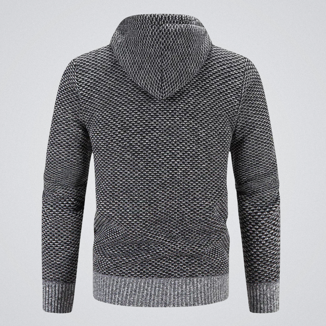 Cormac – Hooded Knit Zip Jacket