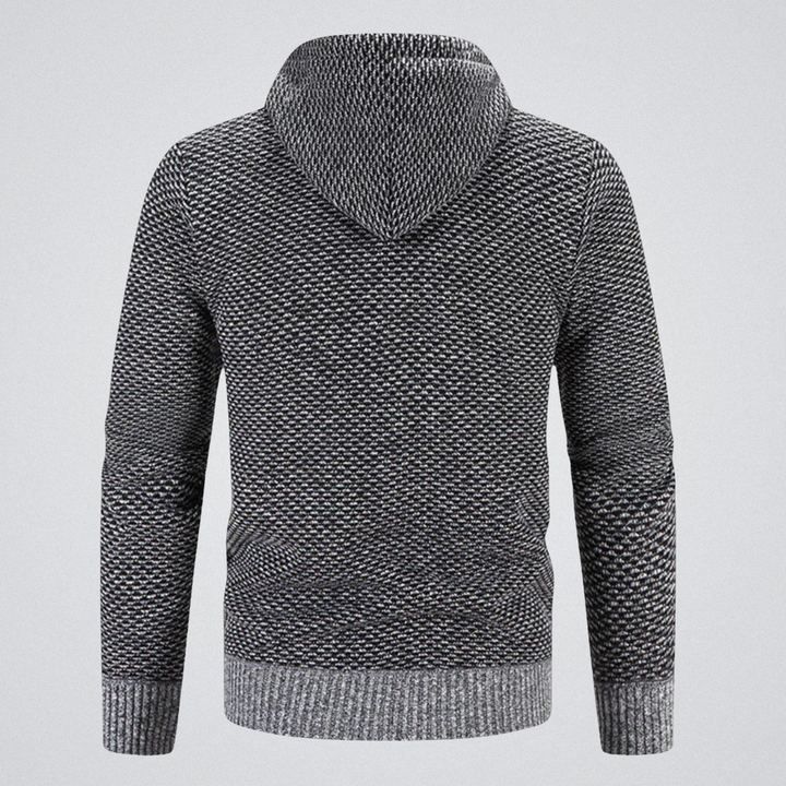 Cormac – Hooded Knit Zip Jacket